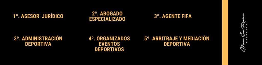 Salidas derecho deportivo