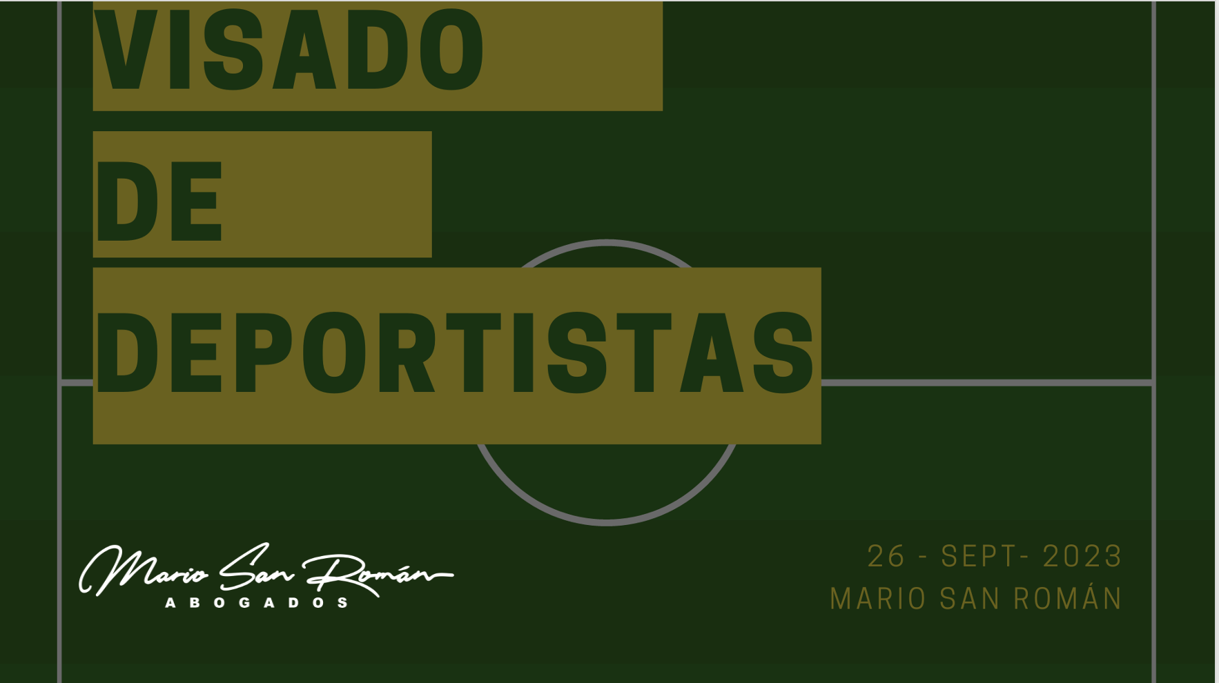 Visado Deportista Profesional en España