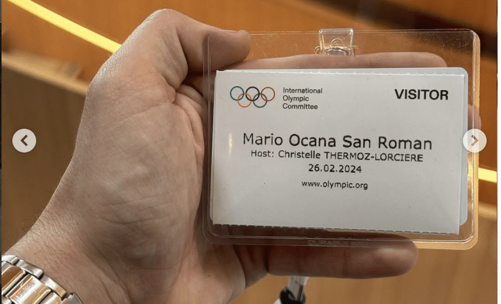 Visita al Comité Olímpico Internacional como Abogado de Extranjería