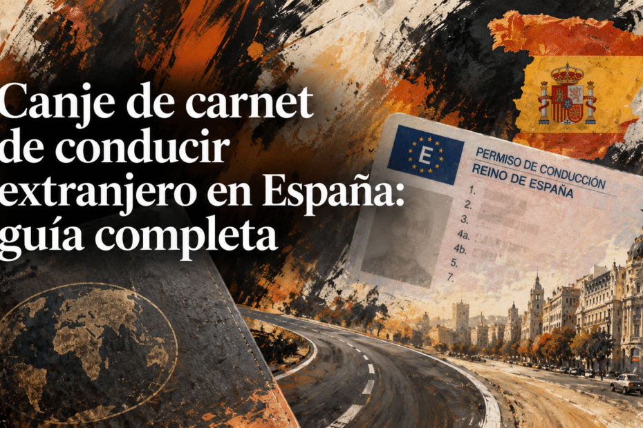 canje carnet de conducir en España